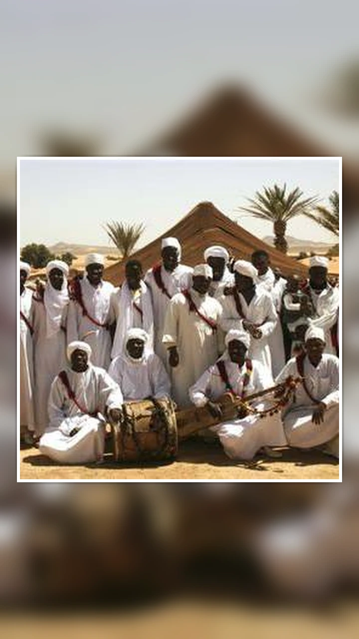 Gnawa musicians in Khamlia village near Merzouga